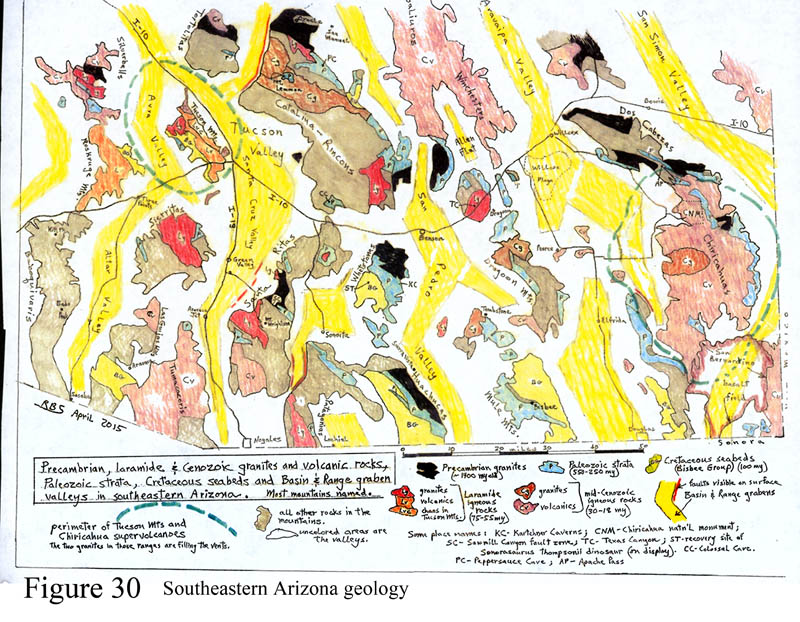 Geologic Map of southeastern Arizona
