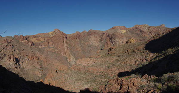 Arch Canyon panorama from near overlook
