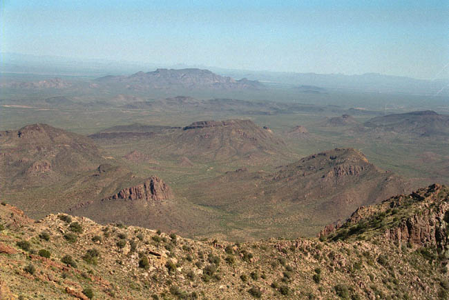 Mount Ajo looking East into the Tohono O'odham Nation