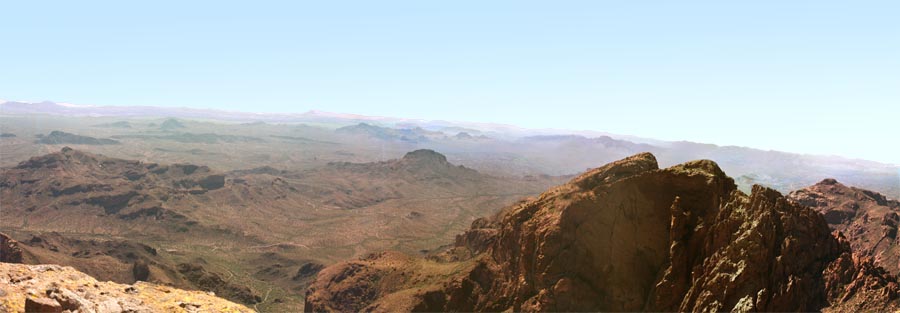 Mount Ajo panorama view toward Tillotson Peak
