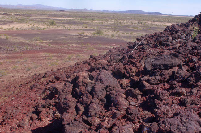 Pinacate Lava Flows seen from cinder cone