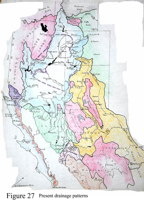 Modern regional drainage basins