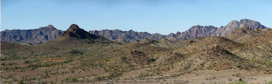 Tule Mountains seen from tule well